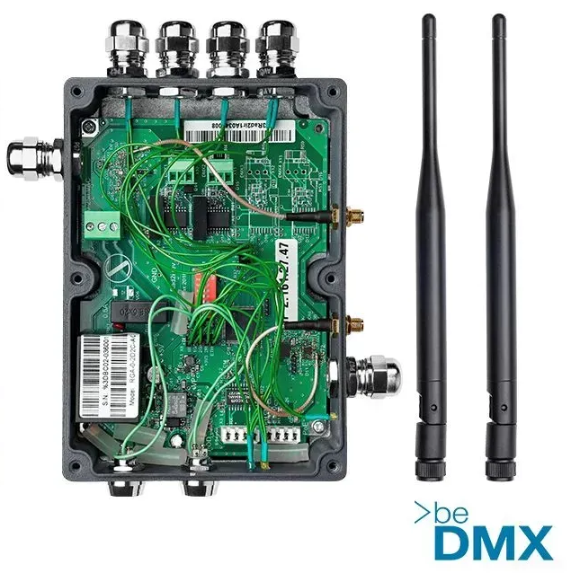 sundrax device with omnidirectional whip antenna board